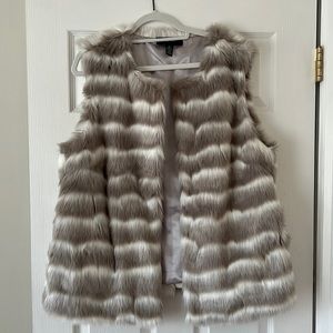 Alfani faux fur vest
